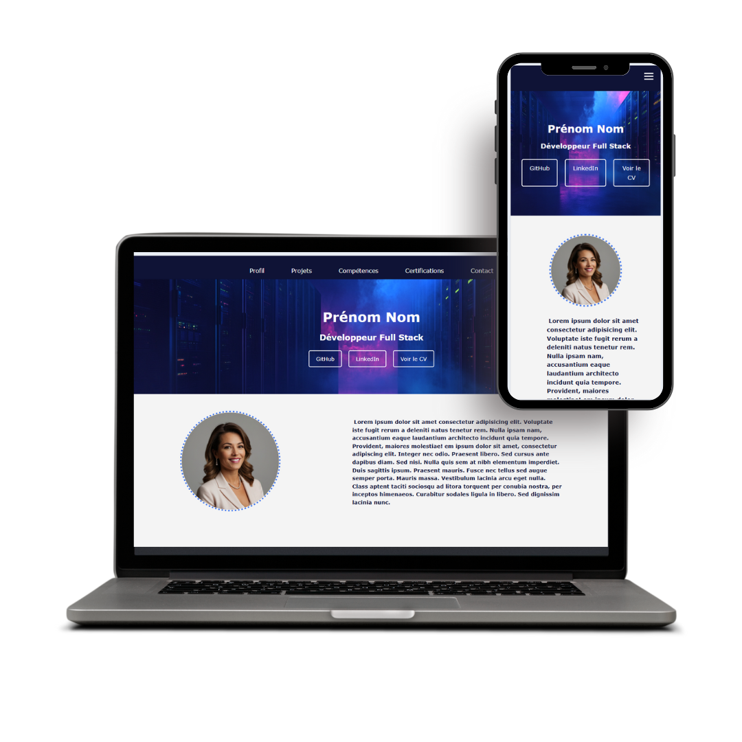 Site portfolio pour développeur 